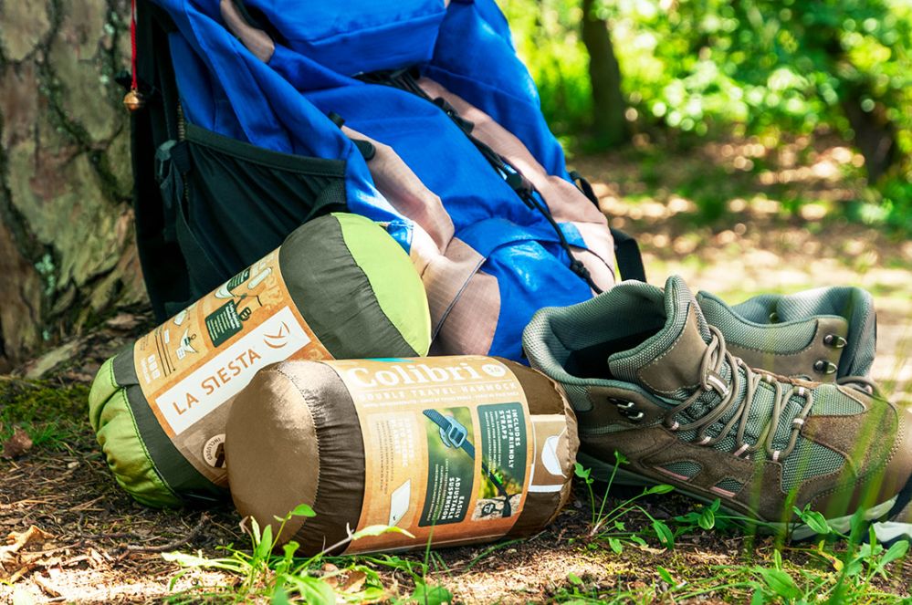 La Siesta potovalna viseča mreža za dva Colibri forest