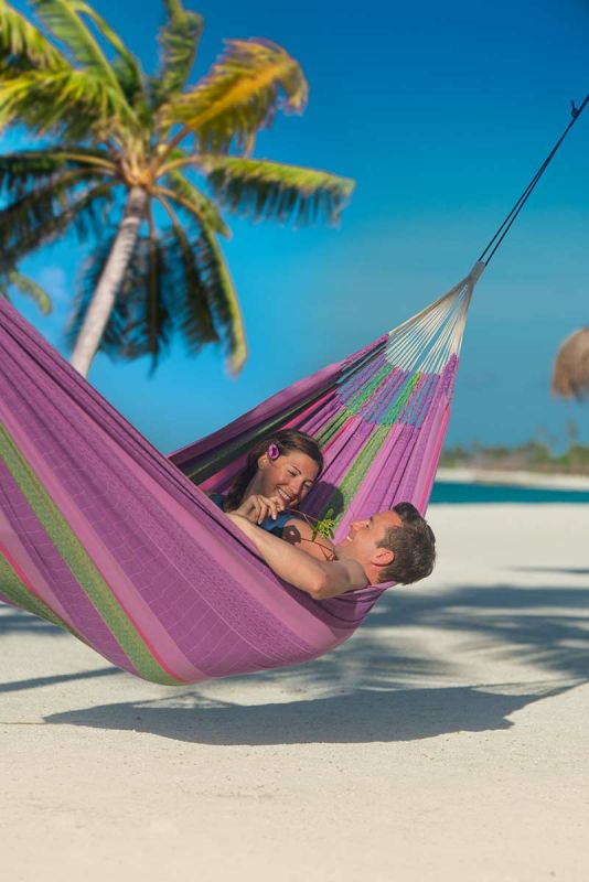 La Siesta viseča mreža bio bombaž Flora Kingsize blossom