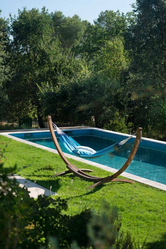 La Siesta viseča mreža bio bombaž Modesta Double azure