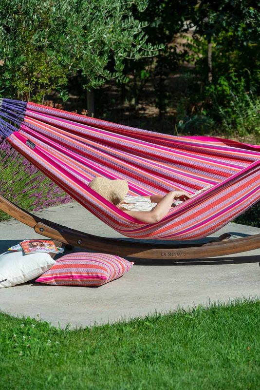 La Siesta viseča mreža bio bombaž Modesta Double flamingo