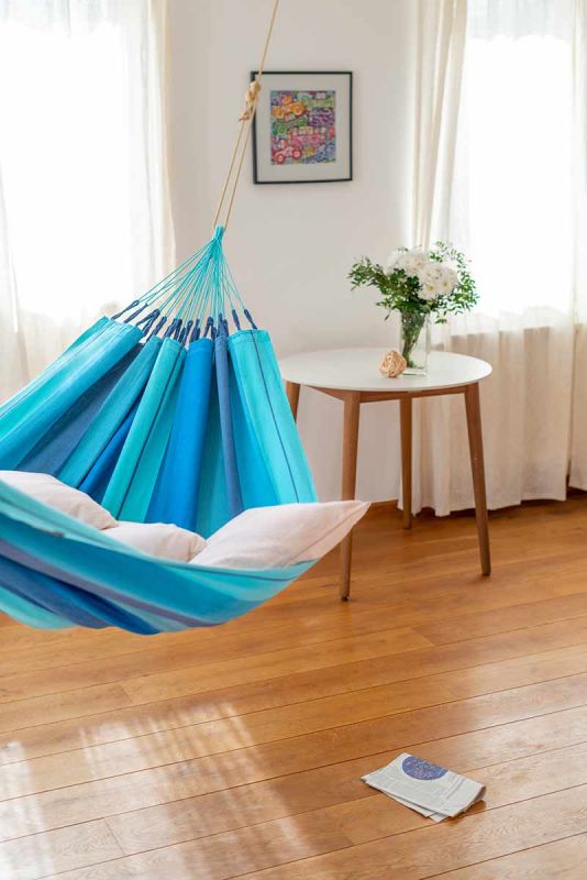 La Siesta viseča mreža bio bombaž Modesta Single lagoon