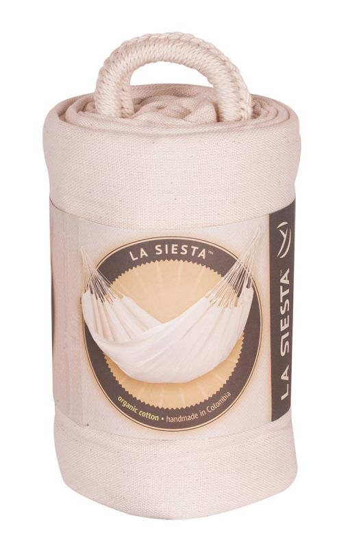 La Siesta viseča mreža bio bombaž Modesta Single latte OLD