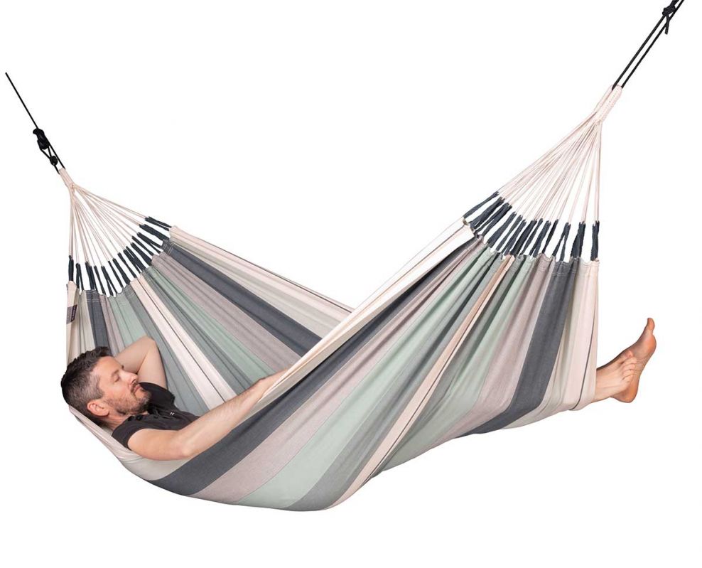 La Siesta viseča mreža bio bombaž Modesta Single olivna
