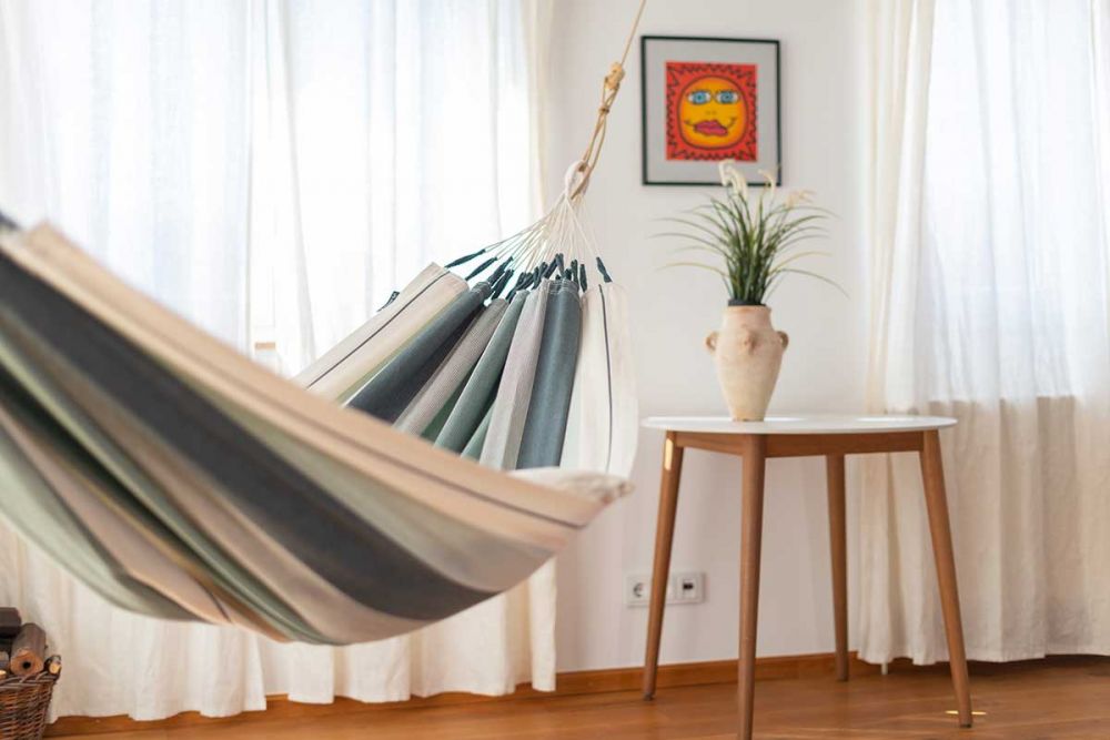 La Siesta viseča mreža bio bombaž Modesta Single olivna