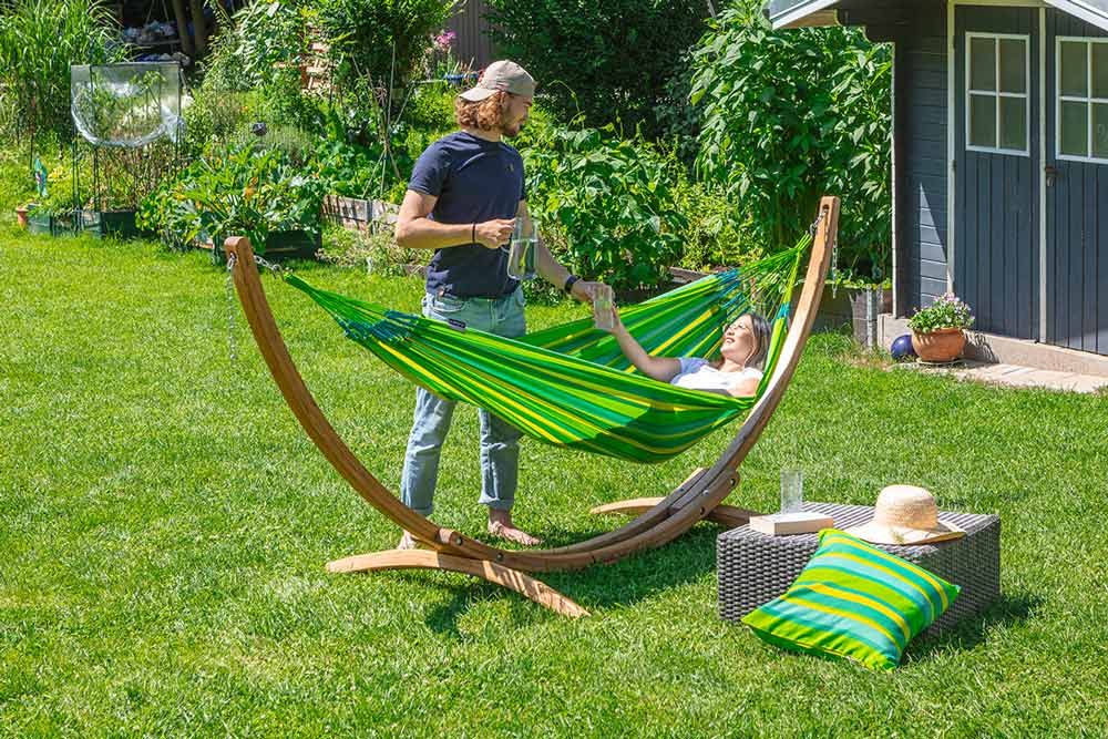 La Siesta viseča mreža Brisa Single limeta zelena