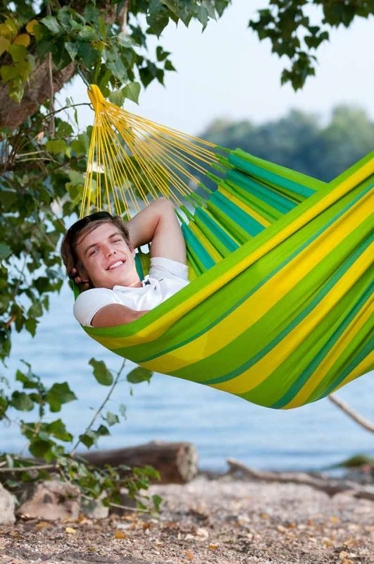 La Siesta viseča mreža Sonrisa limeta zelena