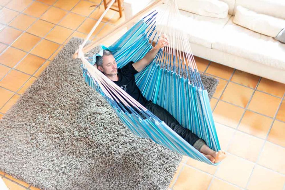 La Siesta viseči stol Habana Comfort azure