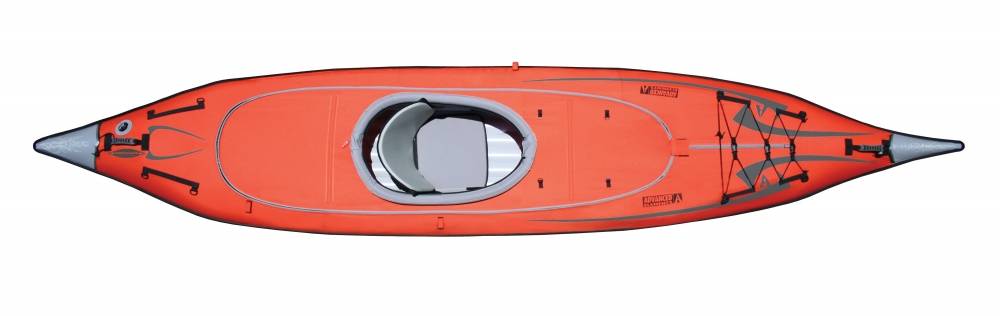 Napihljiv kajak Advanced Elements Convertible rdeča