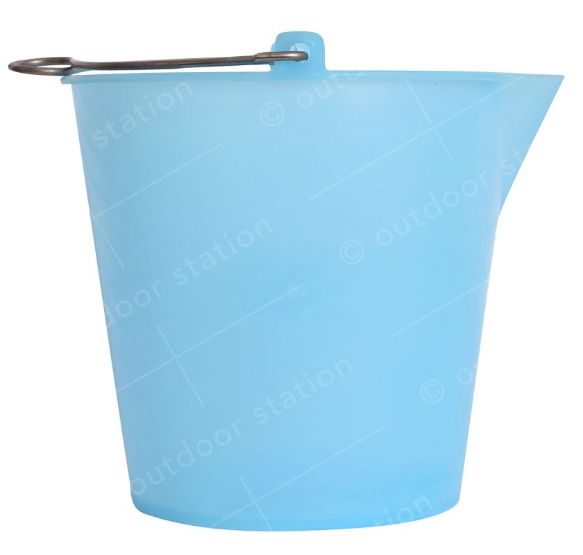 Plastična kanta za vodo z ročko iz inoxa 9 l