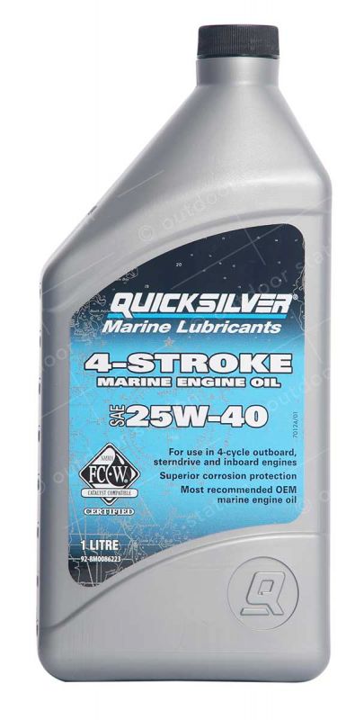 Quicksilver 25w40 motorno olje za 4t bencinske motorje 1 l