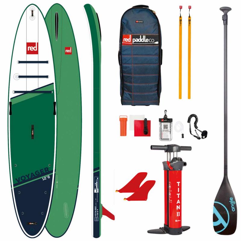 red paddle co sup deska 126 voyager z angle performance veslom