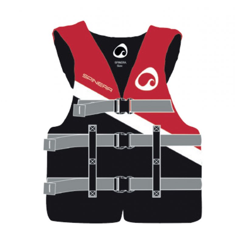 Spinera Jet Ski Nylon Universal 50N rešilni jopič rdeča