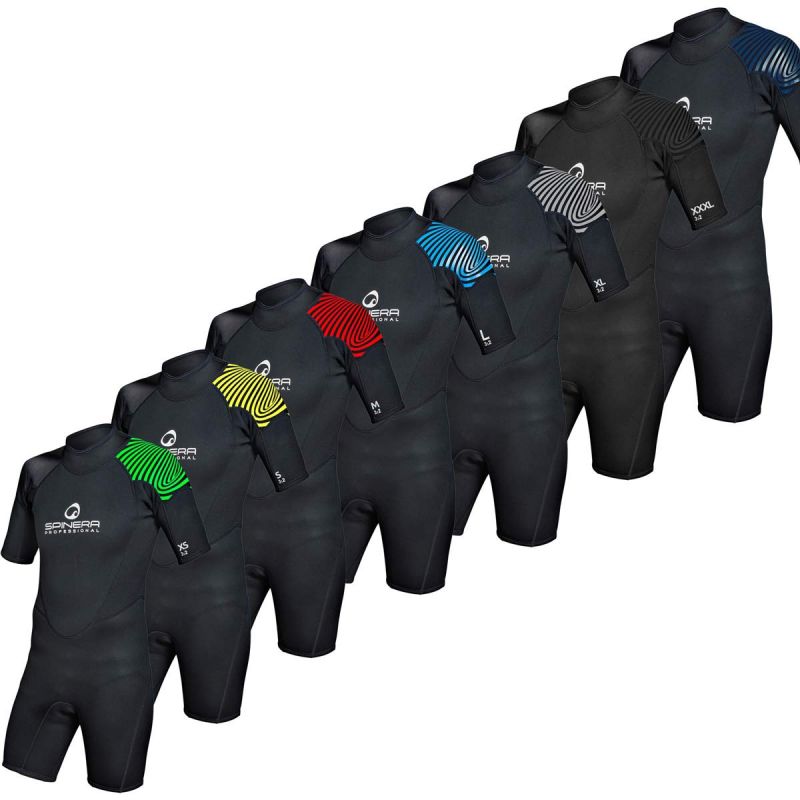 Spinera Professional 3/2mm Springsuit neoprenska obleka s kratkimi rokavi 3XL