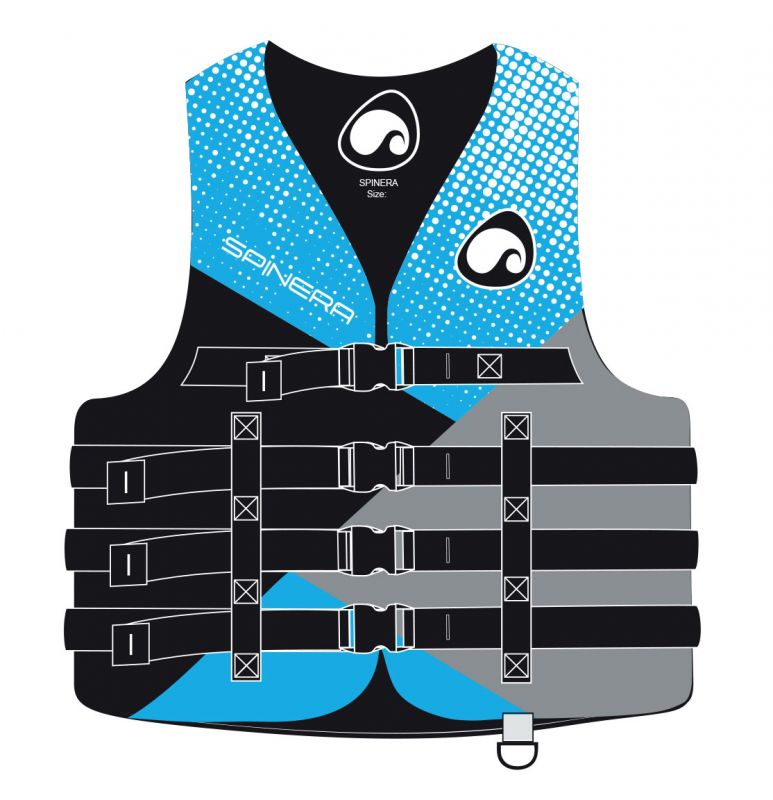 Rešilni jopič Jet Ski Deluxe Nylon 50N blue XS