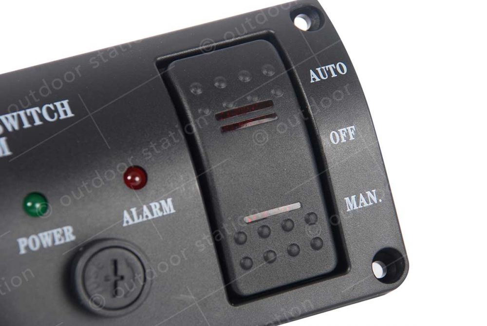 Stikalo in alarm za kalužno črpalko 115x63mm