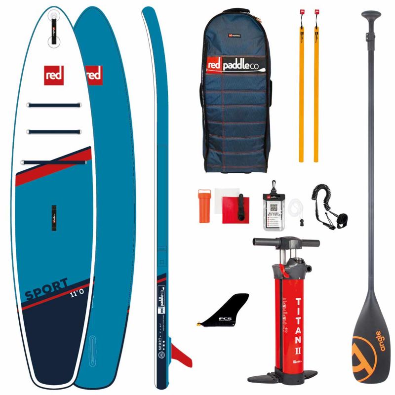 sup deska red paddle co 110 sport touring z angle sport veslom