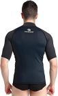 Cressi Hydro rashguard UV majica s kratkimi rokavi za moške XL črna