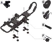 Angle kajak avto nosilec za 2 kajaka