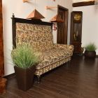 Zunanja cvetlična korita Quadro - Beljena imitacija lesa L