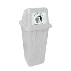 Koš za smeti oglati 200 L Granit