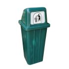 Koš za smeti oglati 200 L zelena