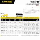 CRESSI plavutke za potapljanje PRO Star  37/38 črna