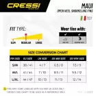 CRESSI plavutke za snorklanje Maui S/M - EU 38/41 modra