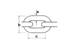 Sidrna veriga cinkana kalibrirana 6mm 5m