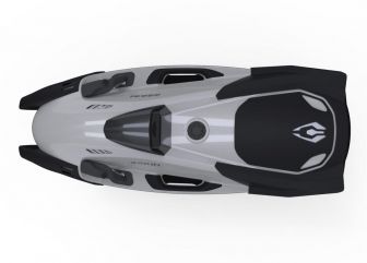 iAqua podvodni skuter SeaDart MAX+ Shark Srebrna