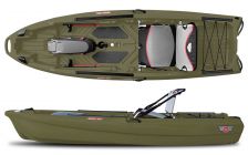 Jonny Boats Bass 100 kajak za ribolov olivno zelena