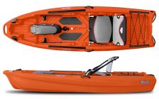 Jonny Boats Bass 100 kajak za ribolov oranžna