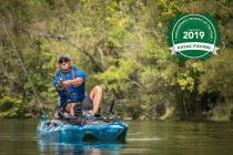 Kajak za ribolov Feelfree Dorado Motodrive blue camo