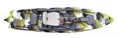 Kajak za ribolov Feelfree Dorado Motodrive lime camouflage