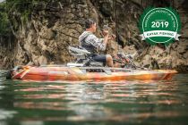 Kajak za ribolov Feelfree Dorado Motodrive orange camo