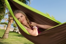 La Siesta potovalna viseča mreža za dva Colibri limeta