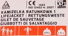 Rešilni jopič Aquarius oranžen S 60N