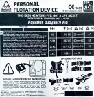 Rešilni jopič Aquarius MQ PLUS S/M 55N Rdeč