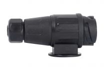 Trem plastičen 13 polni vtikač 12V črni