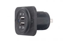 USB vgradna vtičnica 12V in okvir - 1A - 2.1A