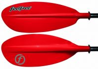 Veslo za kajak Feelfree Fiberglass dvodelno 220 cm rdeč
