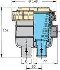 Vetus filter za vodo za motor TIP 330 25mm