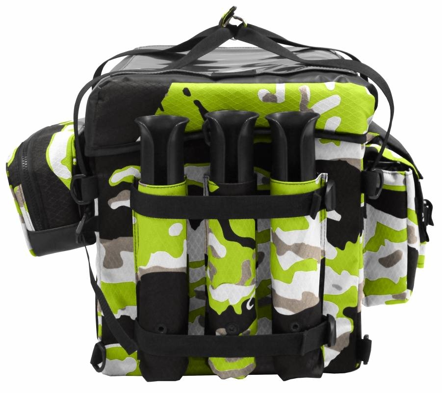 Torba za ribiče FeelFree Camo Crate Bag 76L lime camouflage