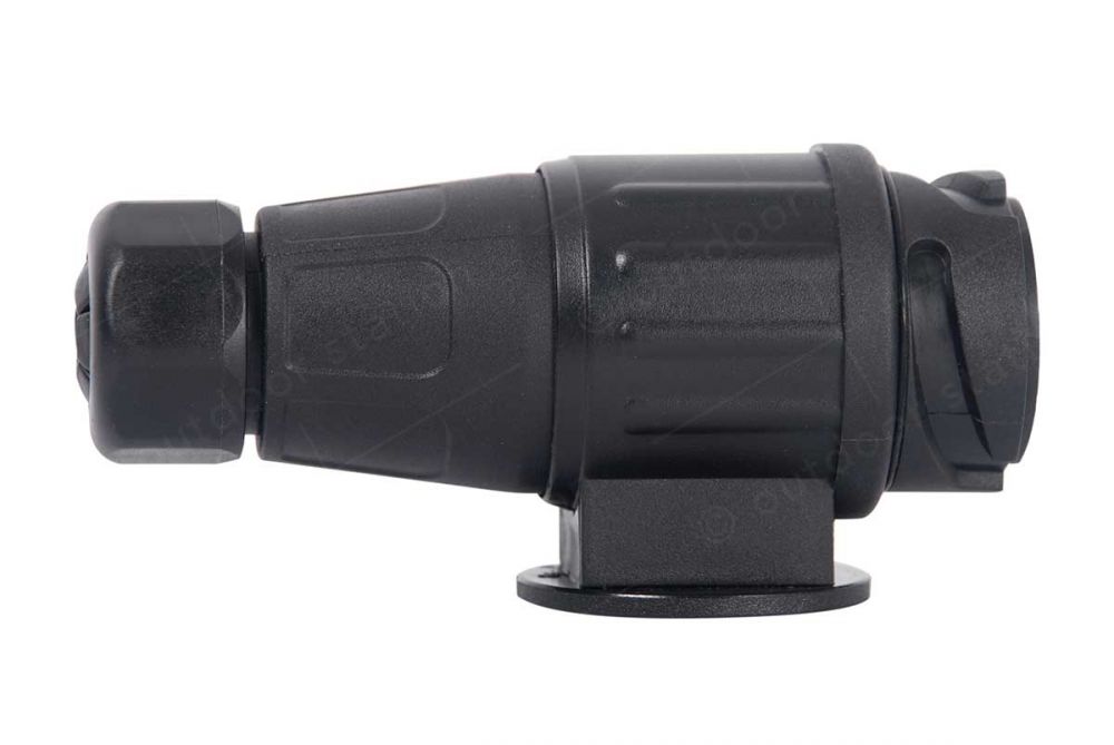 Trem plastičen 13 polni vtikač 12V črni