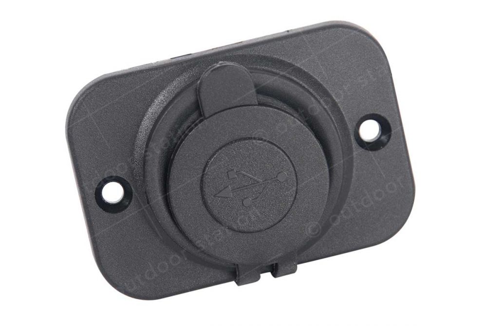 USB vgradna vtičnica 12V in okvir - 1A - 2.1A