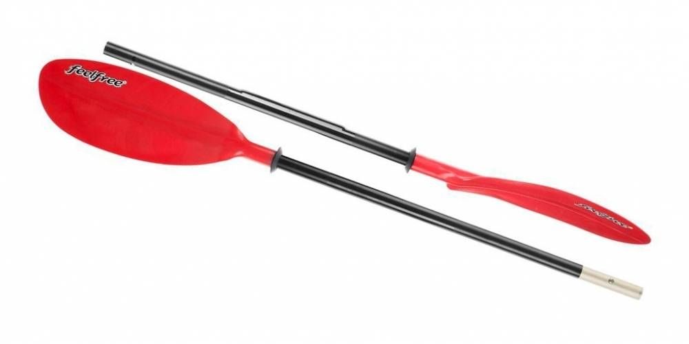 Veslo za kajak Feelfree Fiberglass dvodelno 230 cm rdeča